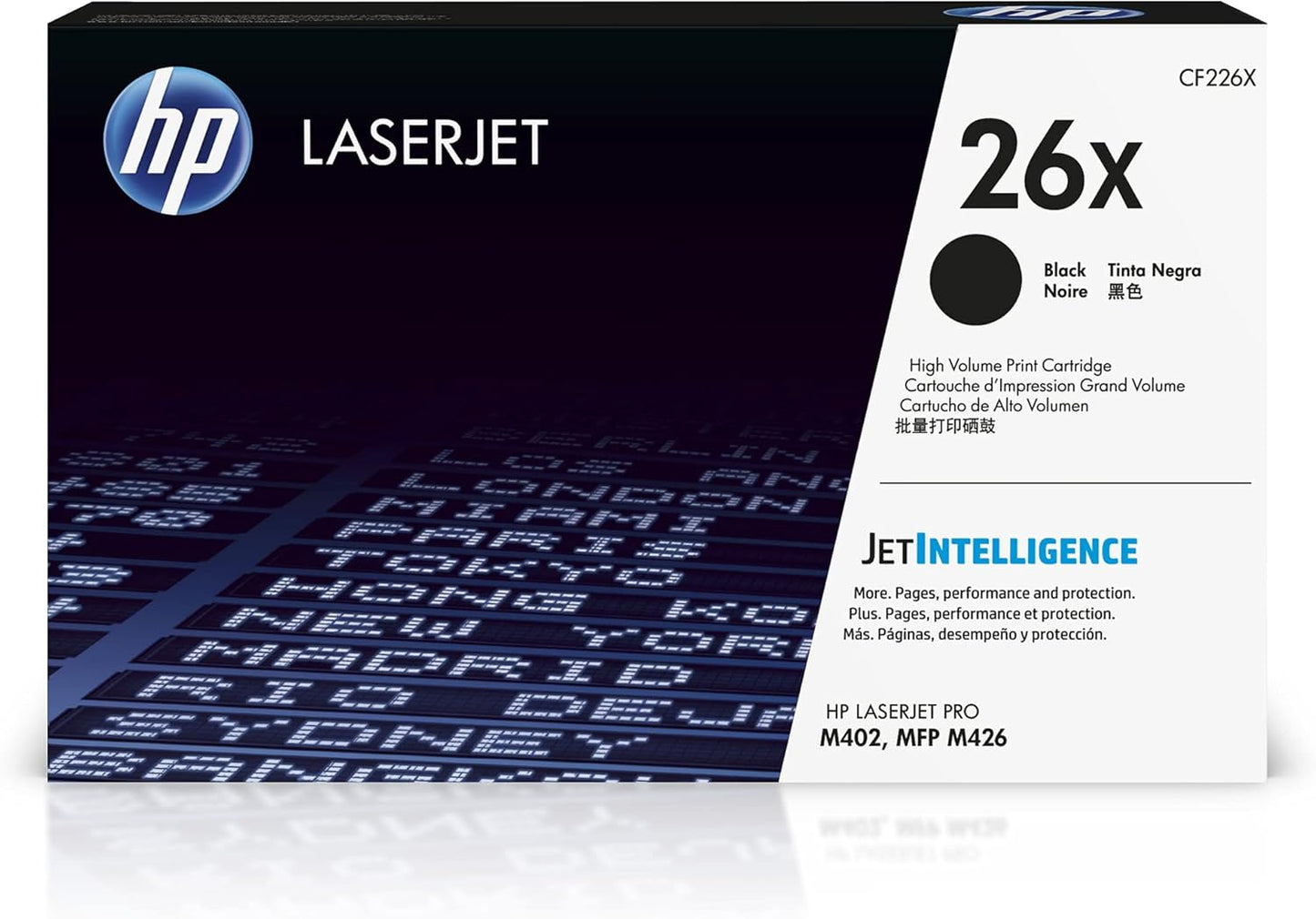 HP 26X High Yield Black Original LaserJet Toner Cartridge, ~9,000 pages, CF226X