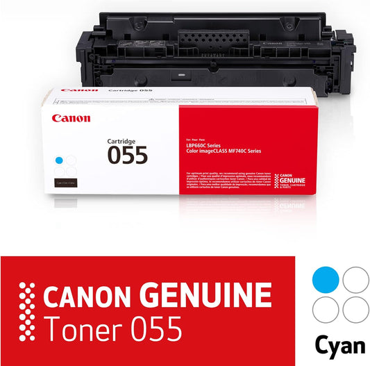 Canon Genuine Toner, Cartridge 055 Cyan