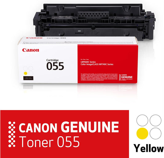 Canon Genuine Toner, Cartridge 055 Yellow
