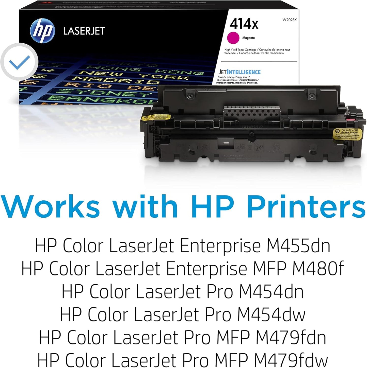 HP 414X High Yield Magenta Original LaserJet Toner Cartridge