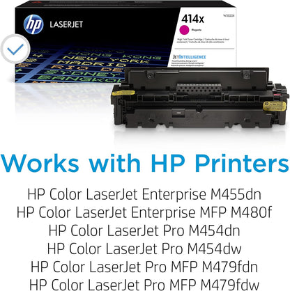 HP 414X High Yield Magenta Original LaserJet Toner Cartridge