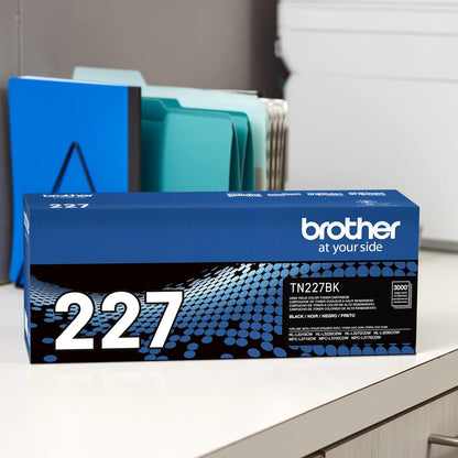Brother Genuine TN227BK High Yield Toner Cartridge