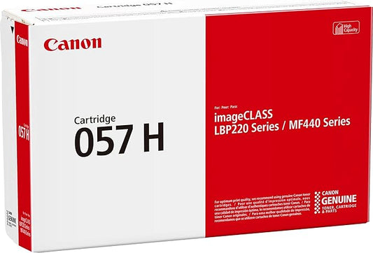 Canon Genuine Toner Cartridge 057H Black, High Capacity
