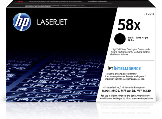 HP 58X Black Toner Cartridge | CF258X