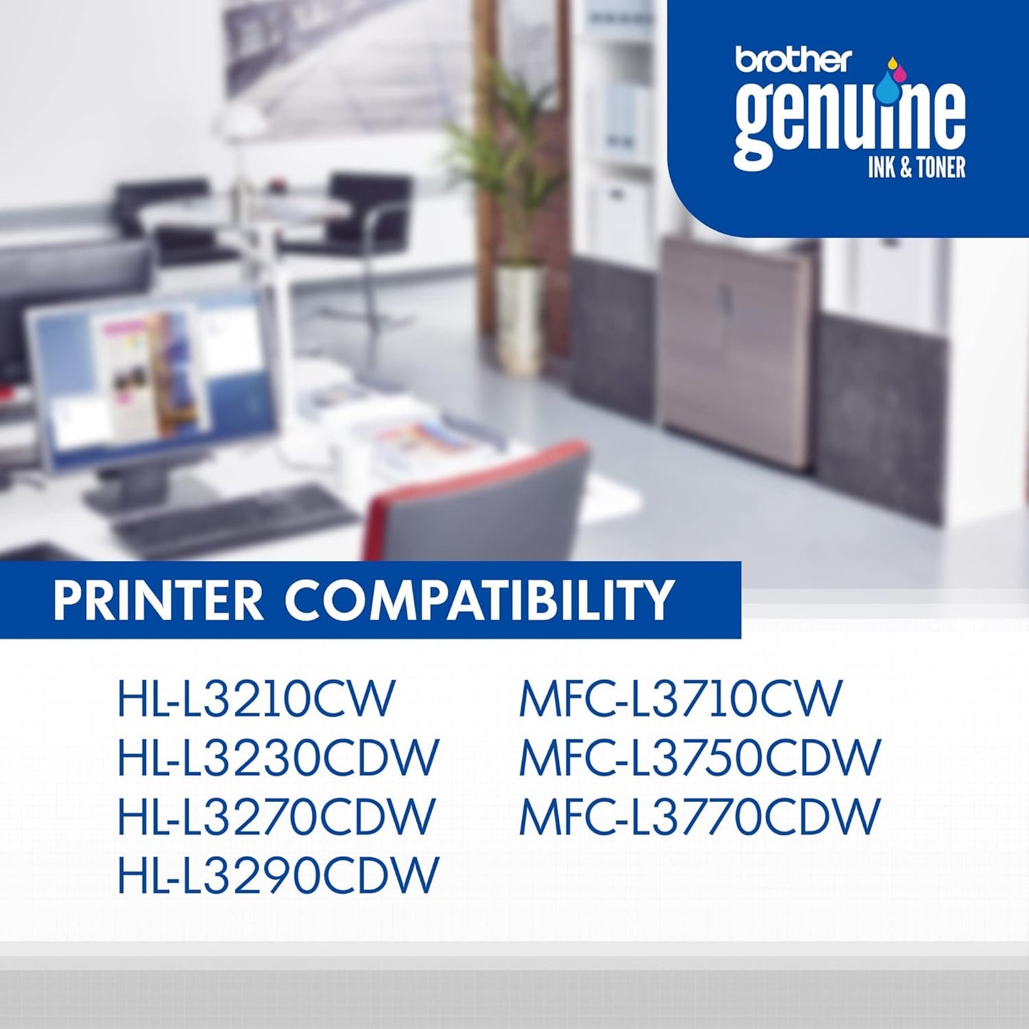 Brother Genuine TN227BK High Yield Toner Cartridge