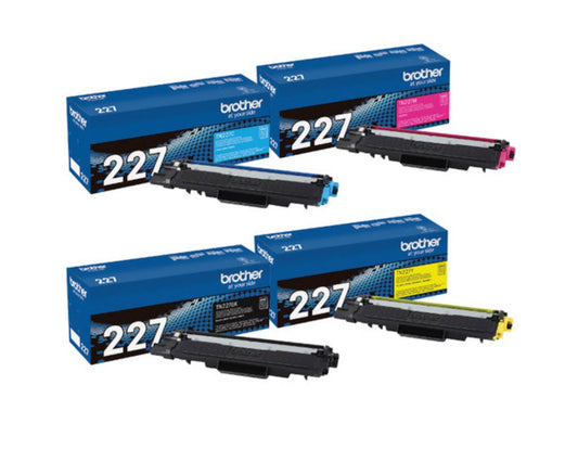 Brother TN227 4 High Yield Color Toner Set (BK/C/M/Y)