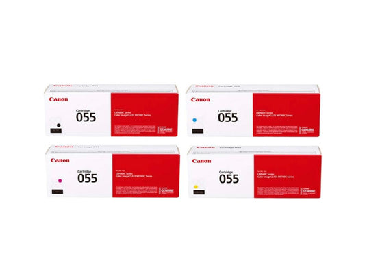 Canon CRG 055 Standard Capacity Toner Cartridge Set Black/Cyan/Magenta/Yellow